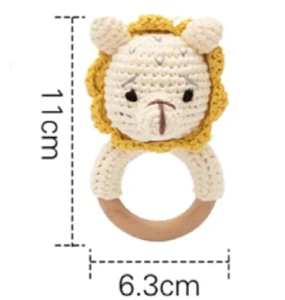 Hand Woven Animal Rattle
