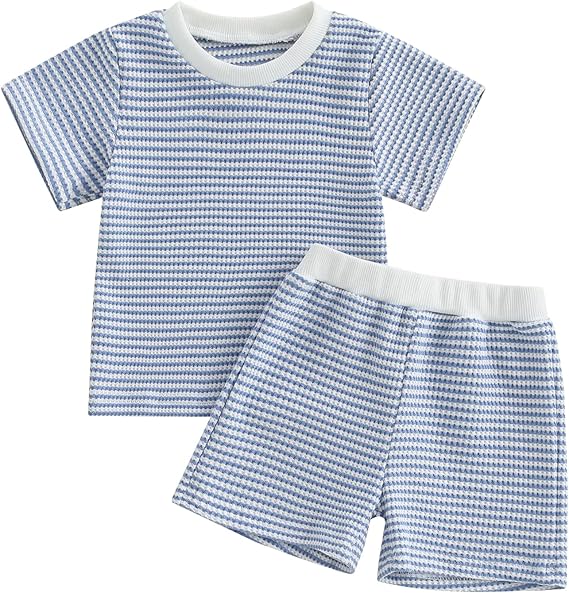 Baby Clothing - Baby Boy Summer Outfit Striped Clothes