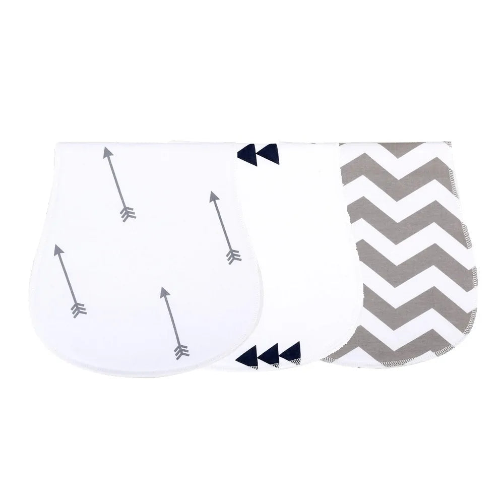 3 Pieces Soft Baby Burp Cloth
