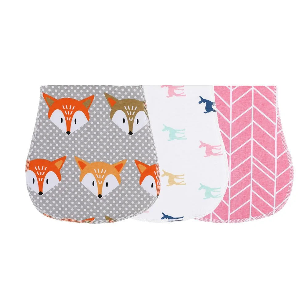 3 Pieces Soft Baby Burp Cloth