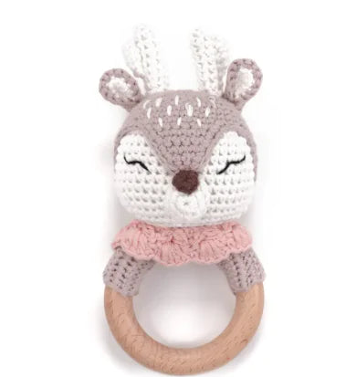 Hand Woven Animal Rattle