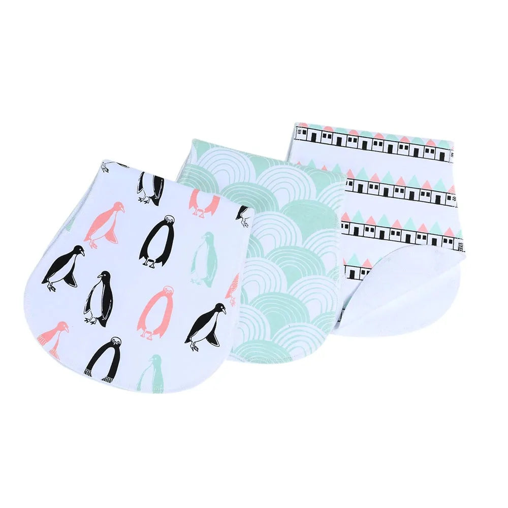 3 Pieces Soft Baby Burp Cloth