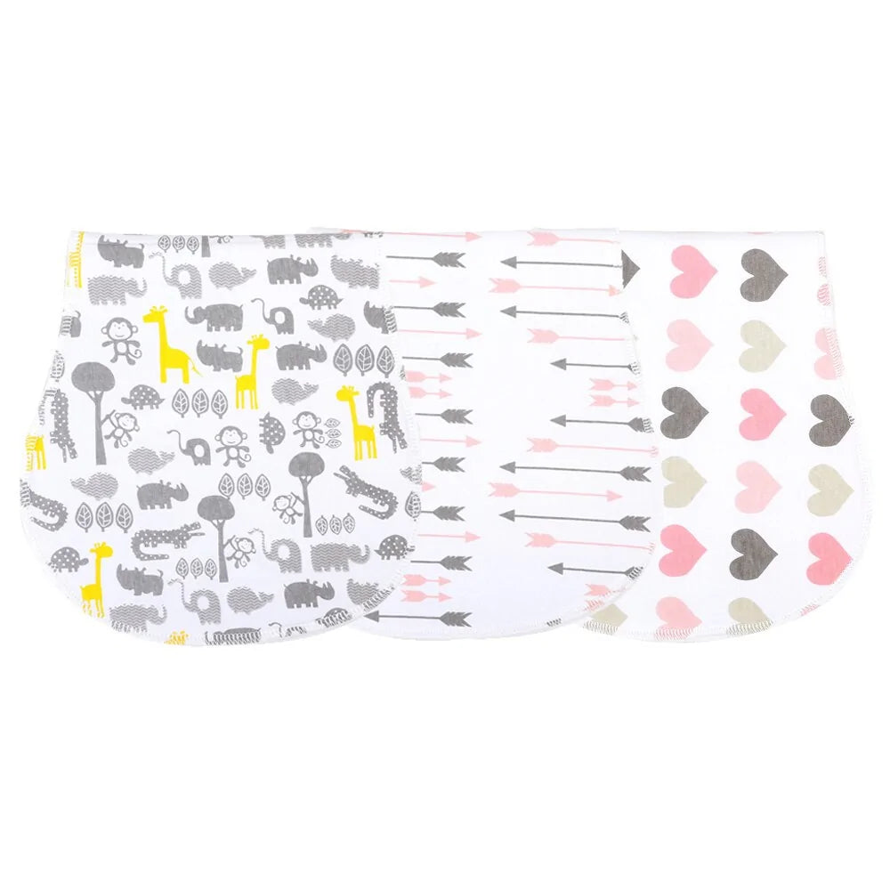 3 Pieces Soft Baby Burp Cloth