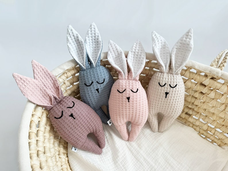 Soft Baby Toy - Rabbit toy for newborns Random Color
