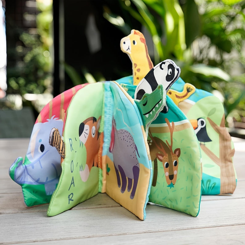 Soft Baby Toy - Zoo Sensory Cloth Book