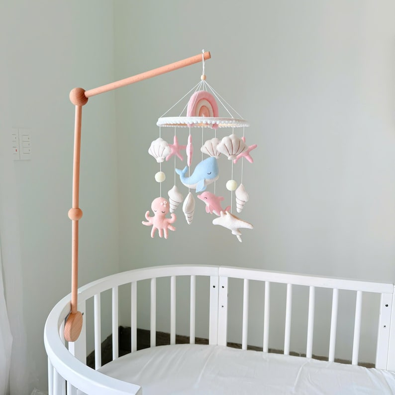 Baby Nursery Decor – Ocean Baby Pastel Felt Sea Animals