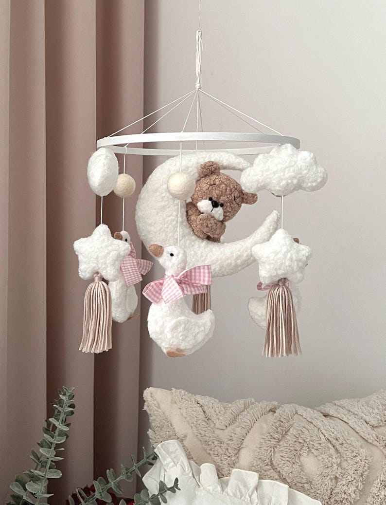 Nursery Decor – Teddy Bear & Geese Baby