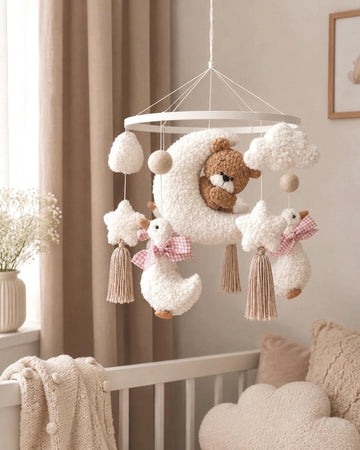 Nursery Decor – Teddy Bear & Geese Baby