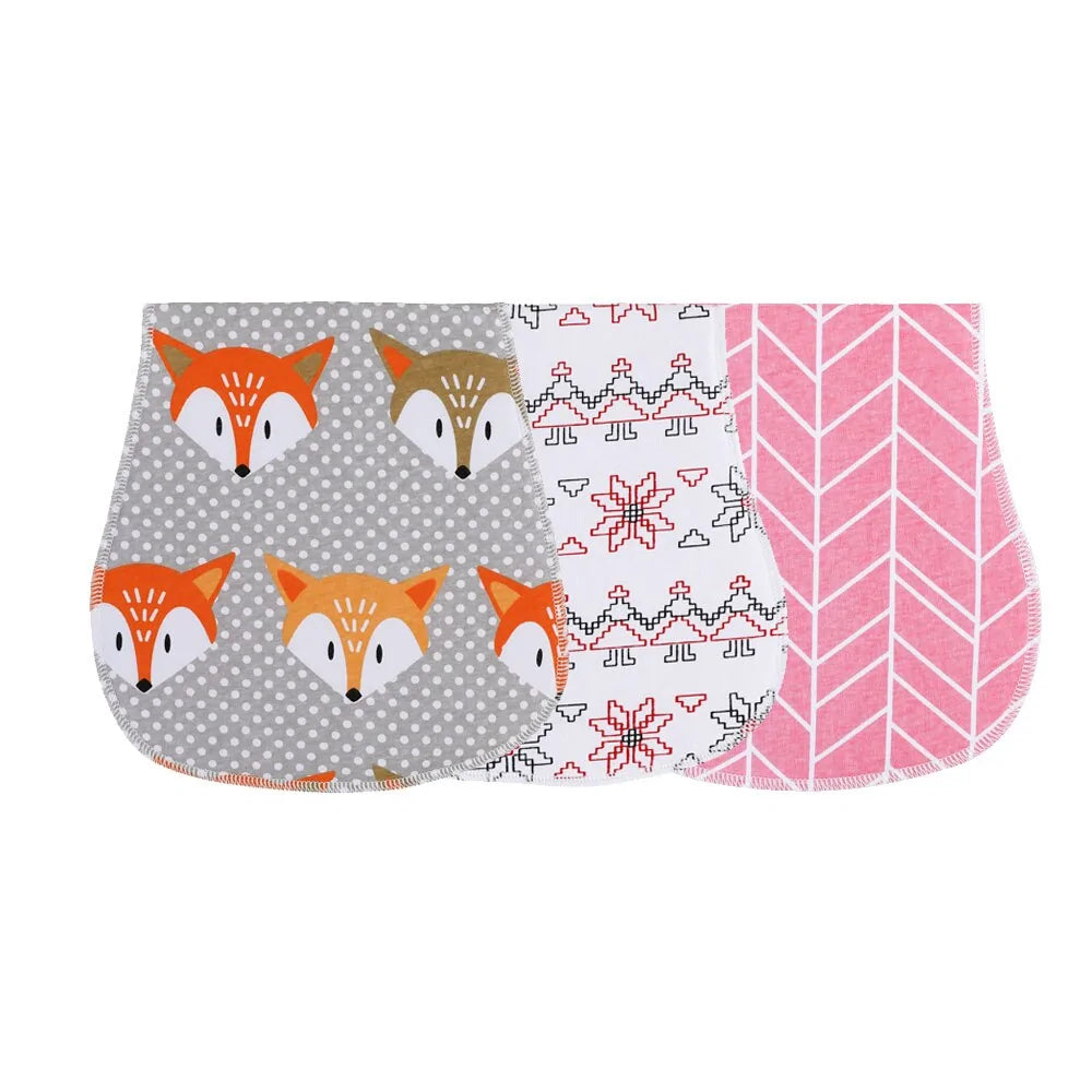 3 Pieces Soft Baby Burp Cloth