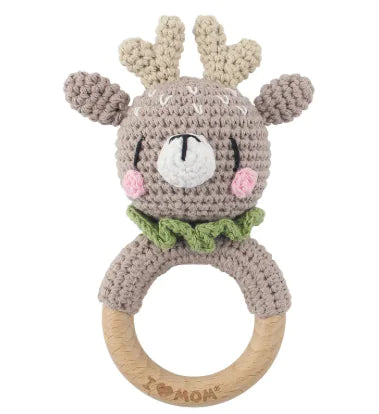 Hand Woven Animal Rattle