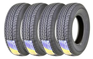 Free Country Premium ST205/75R14 105L LRD Trailer Tires (Set of 4)