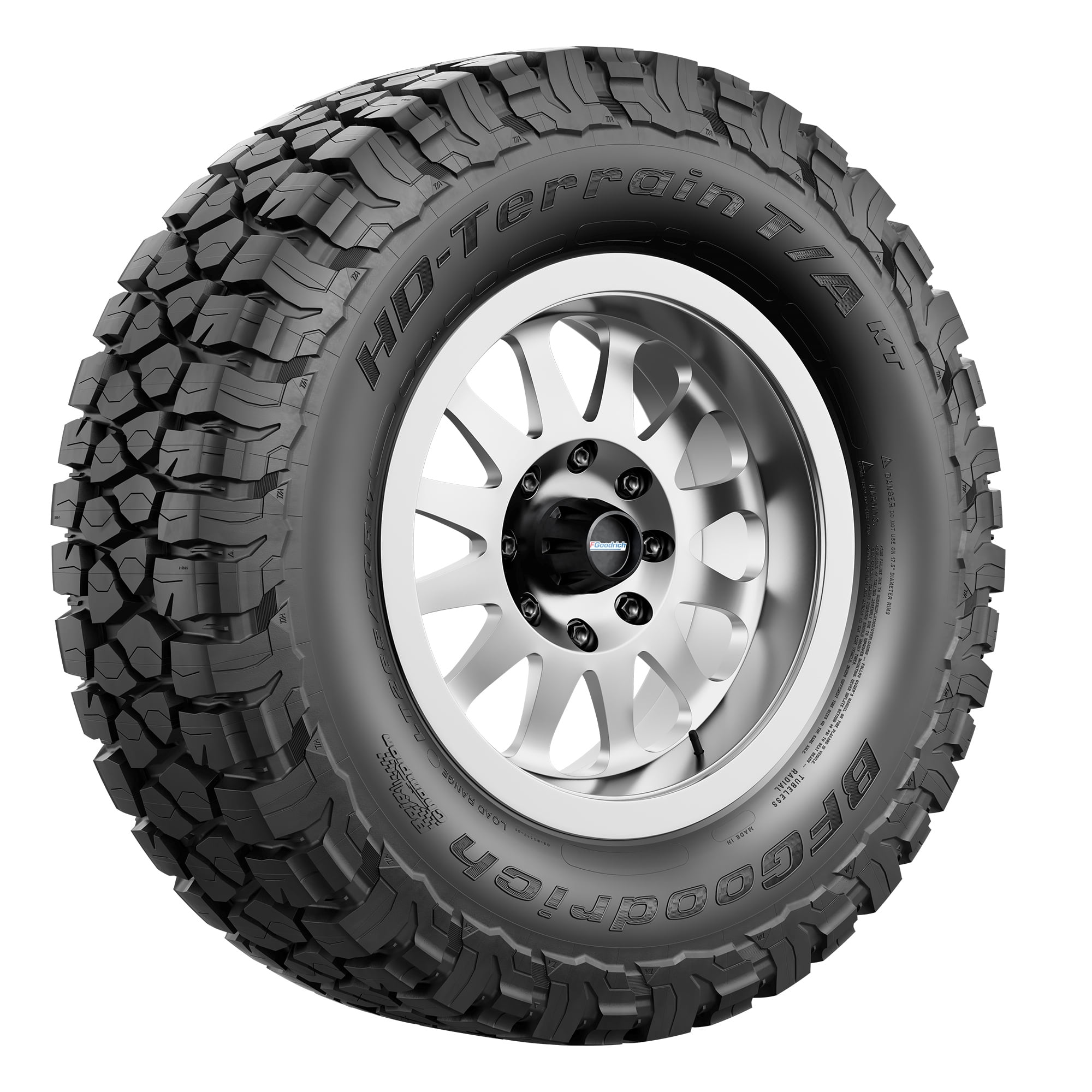 BFGoodrich HD-Terrain T/A KT All-Season LT235/80R17/E 120/117Q – All-Terrain All-Season Tire for Light Truck