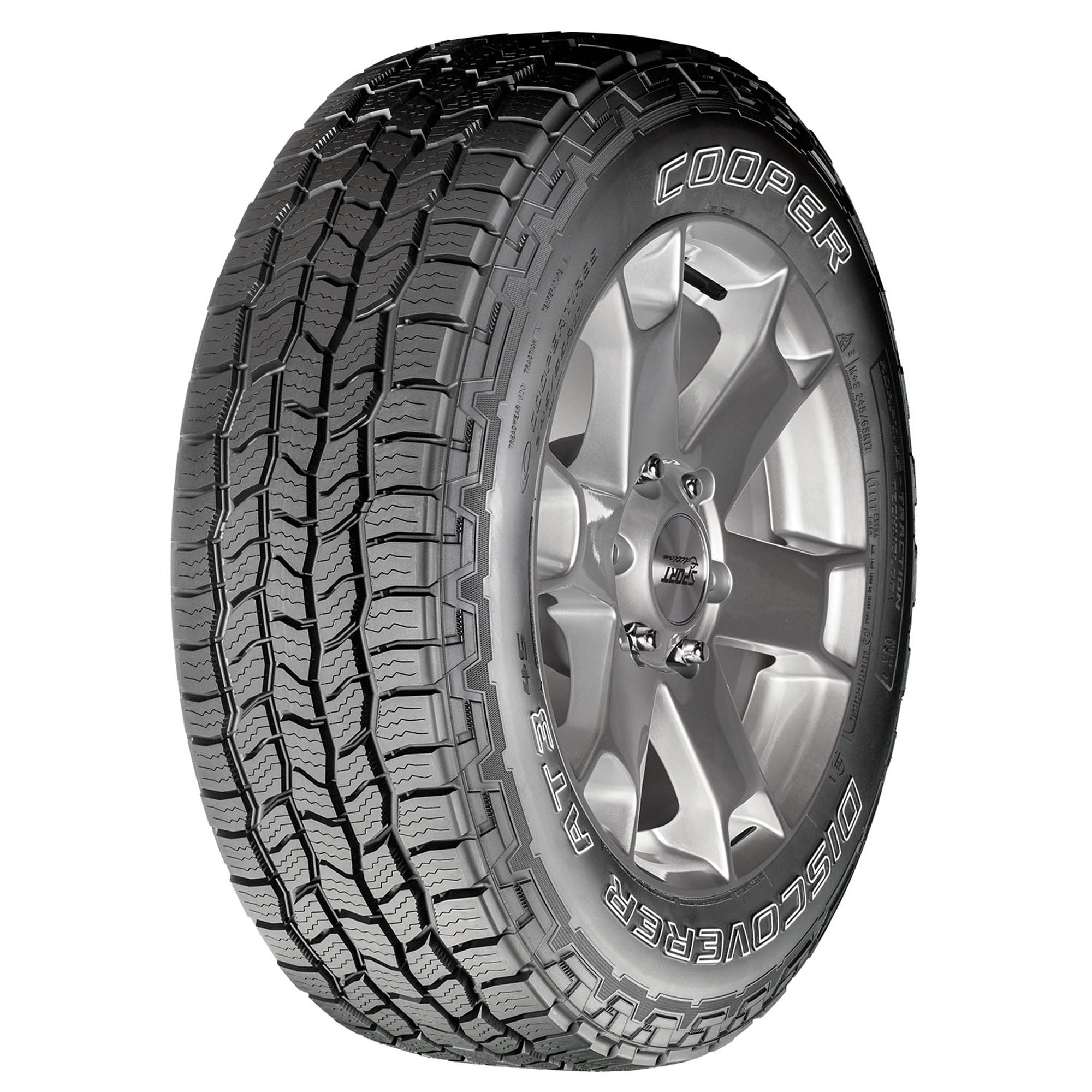 Cooper Discoverer A/T3 4S All Terrain 265/70R15 112T Light Truck – All-Terrain All-Season Tire for Light Truck