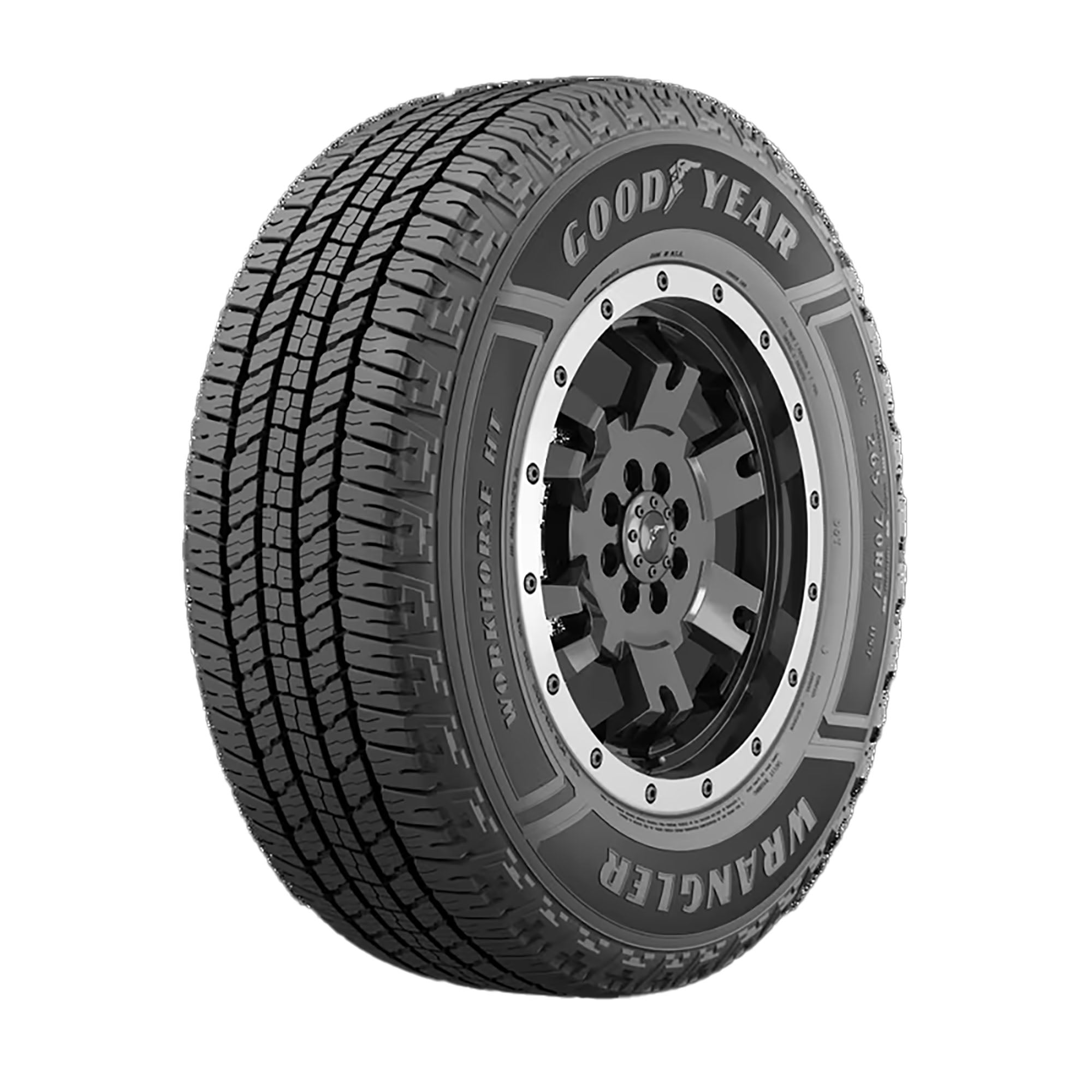 Goodyear Wrangler Workhorse HT All Season 265/65R18 114T Light Truck – Highway/Touring All-Season Tire for Light Truck