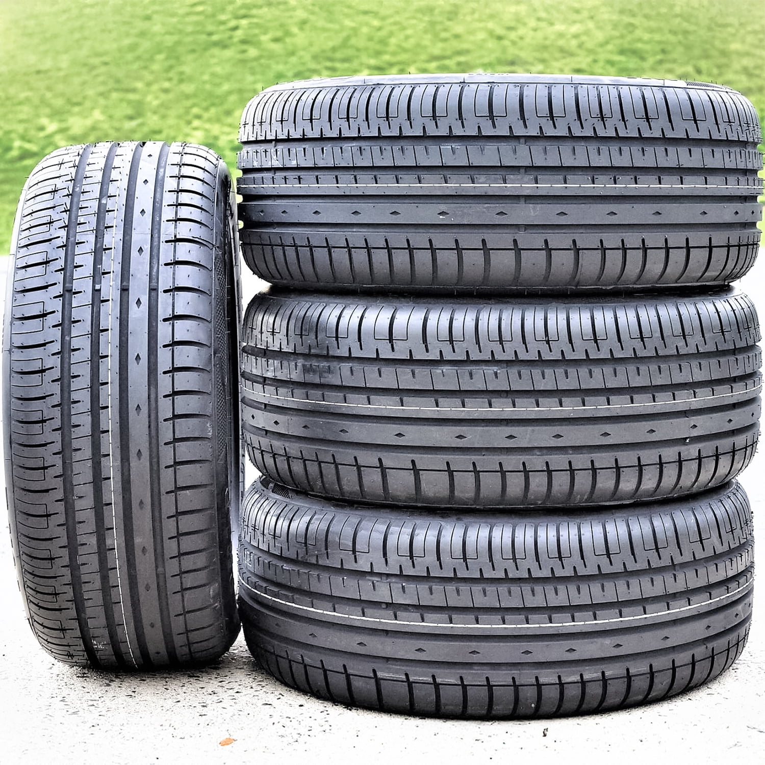 Set of 4 (FOUR) Accelera Phi-R 235/45R17 ZR 97W XL A/S High Performance – Performance All-Season Tire for Passenger Car