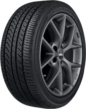 YOKOHAMA ADVAN SPORT AS+ 265/40R18 101Y XL 440 AA A BW ALL SEASON – Highway/Touring All-Season Tire for Passenger Car
