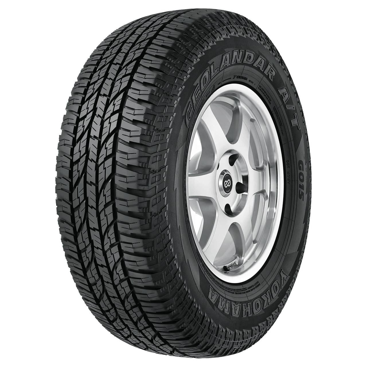 Yokohama Geolandar AT G015 All Terrain 265/65R18 114H Light Truck – All-Terrain All-Season Tire for Light Truck