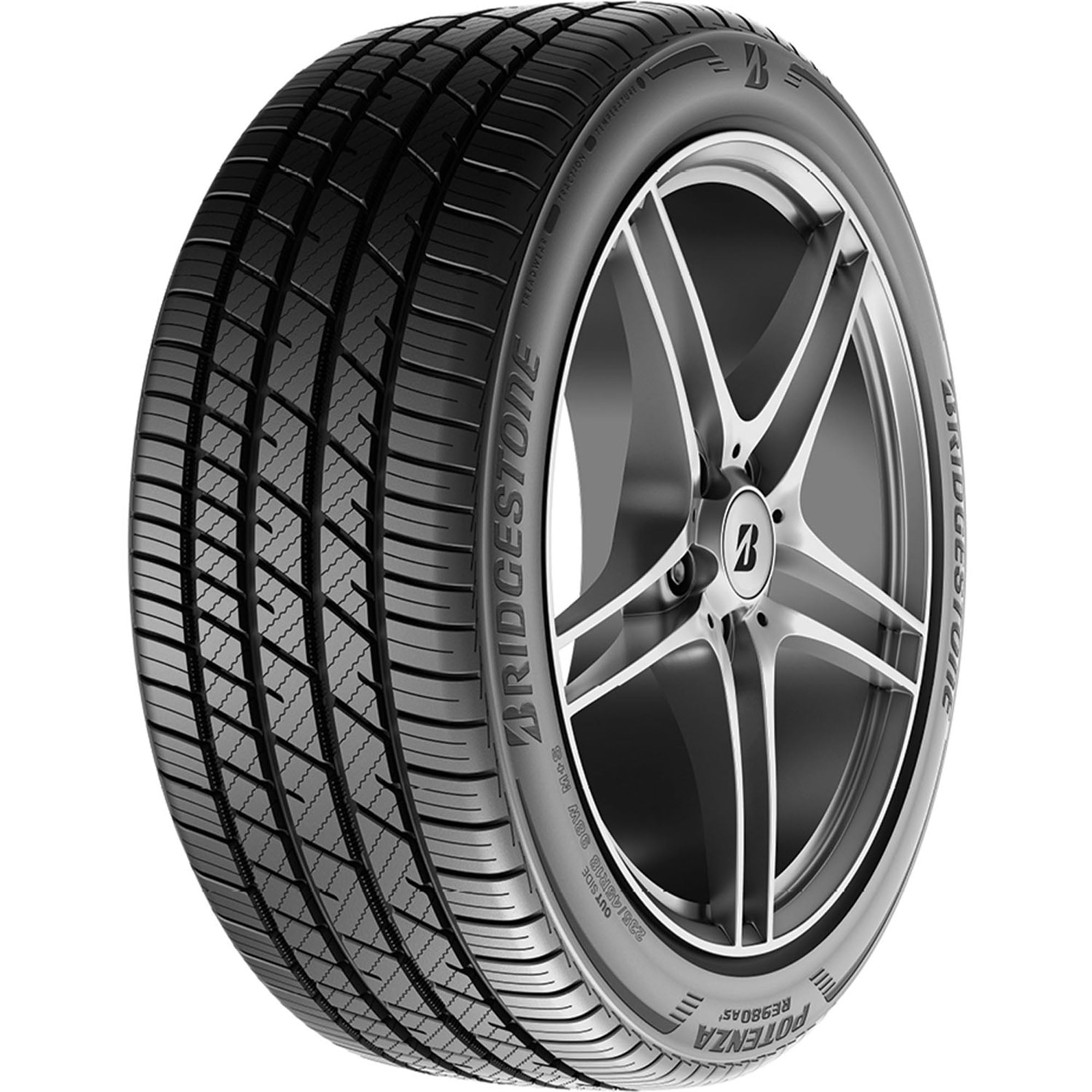 Bridgestone Potenza RE980AS+ 255/35R18 94W XL All-Season Tire