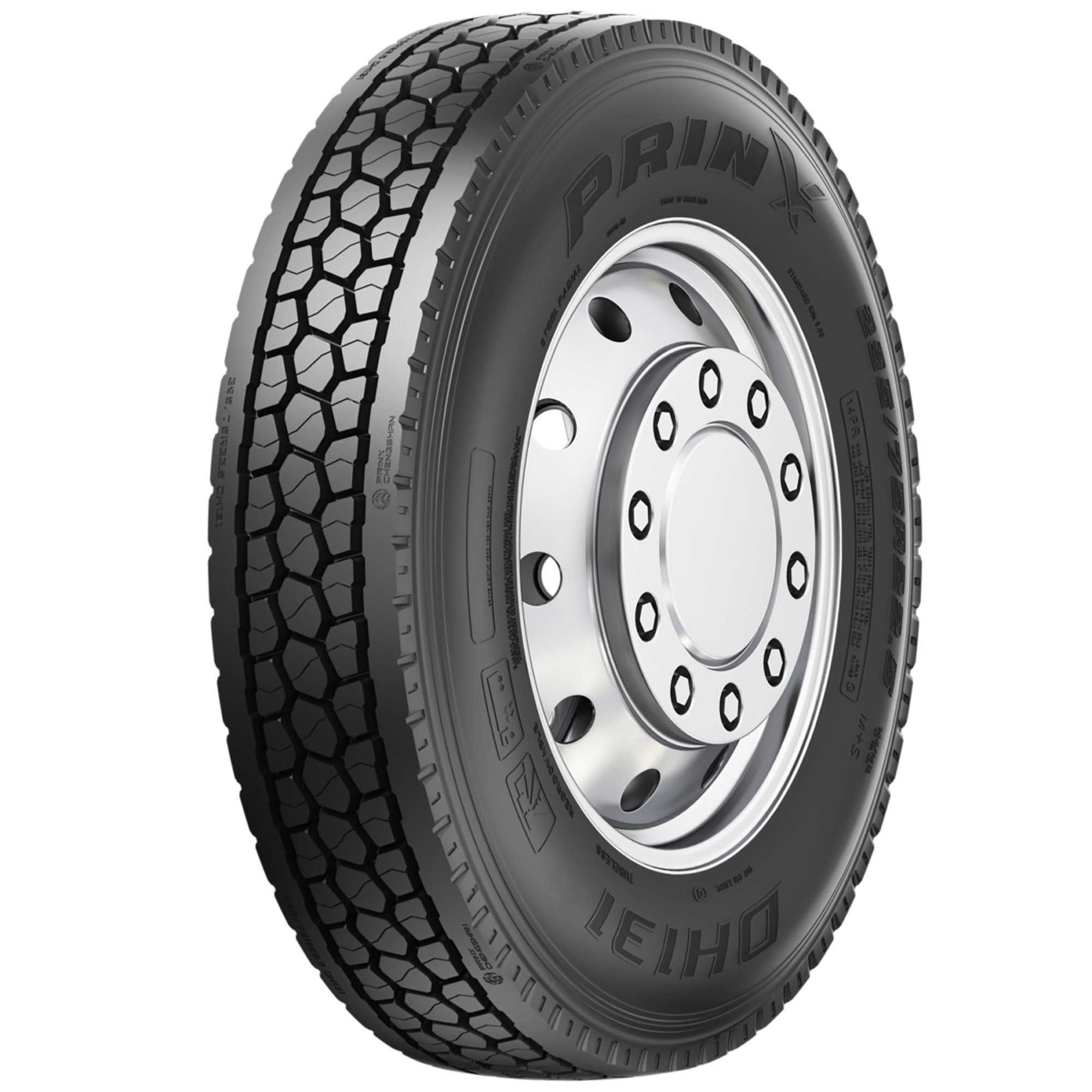 Prinx DH131 295/75R22.5 146/143L Load Range H All-Season Tire